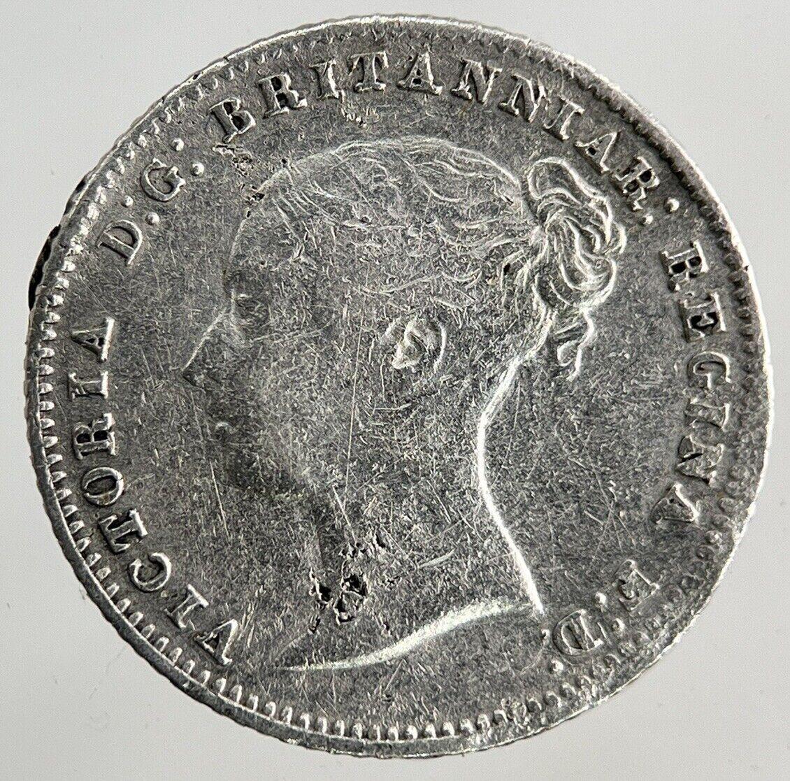1855 Victoria Groat Four-Pence Silver Coin | Fine Collectable Grade