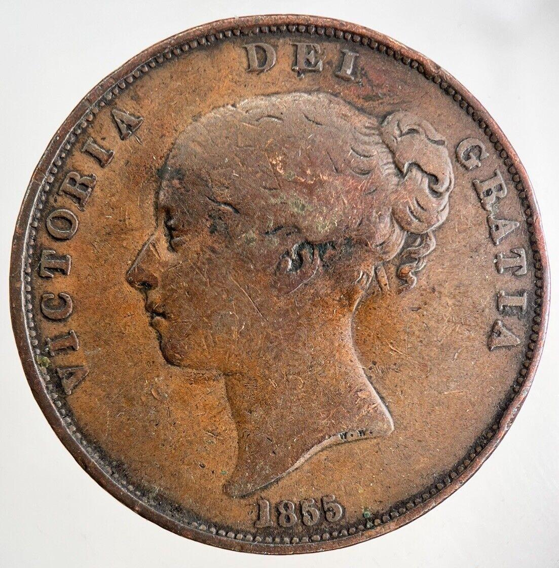 1855 Victoria One Penny Coin | Collectable Grade