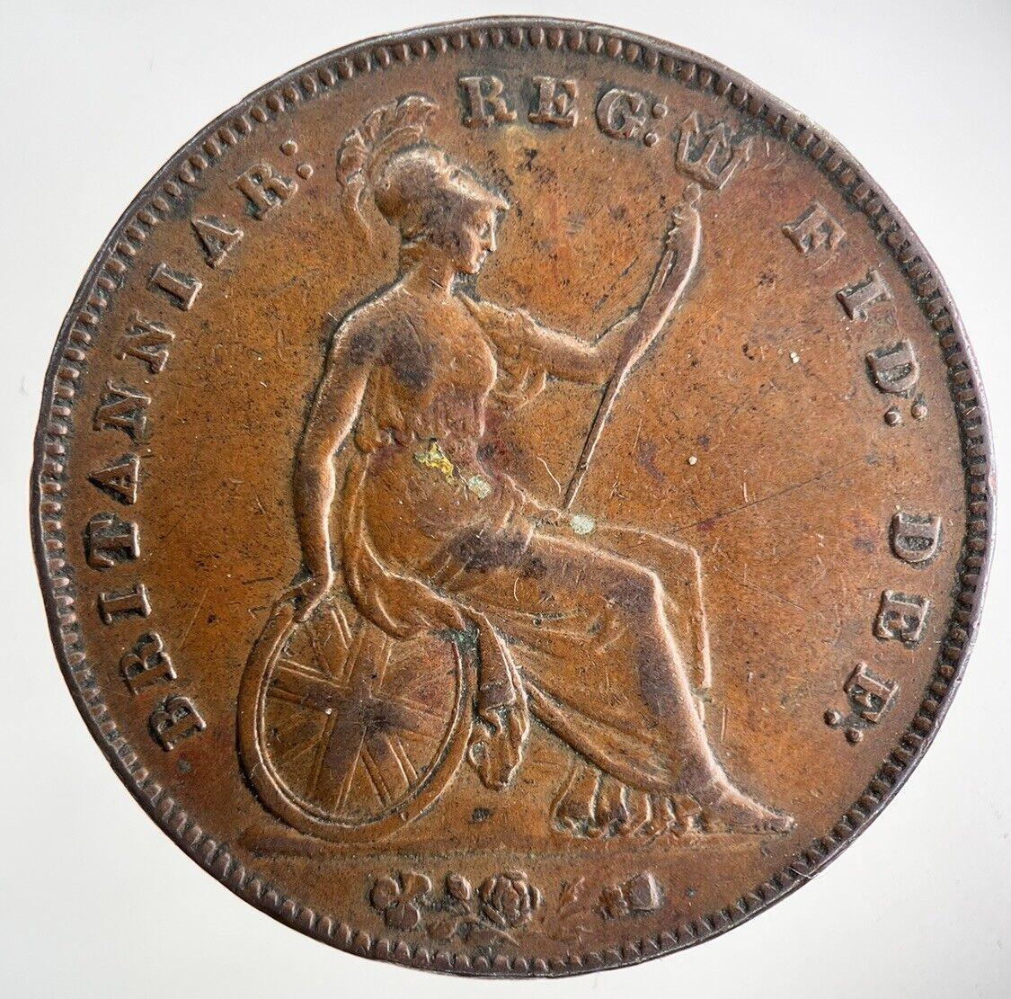 1857 Victoria One Penny Coin | Very High Grade