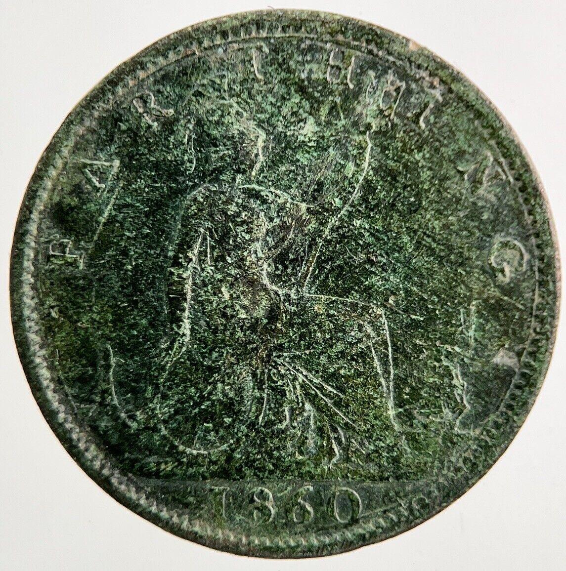 1860 Victoria Farthing Coin | Fine Collectable Grade