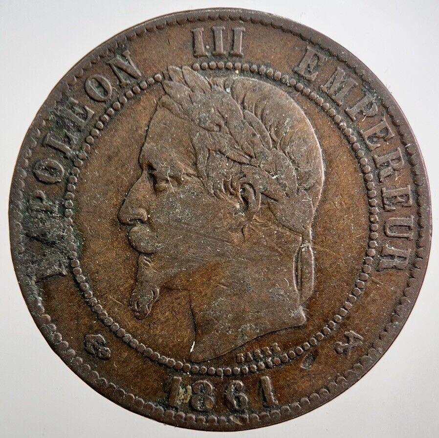 1861 France Dix 10 Centimes Napoleon III Coin | Collectable Grade