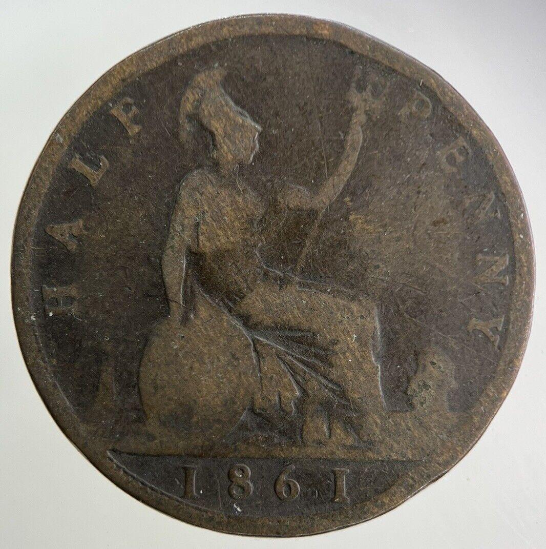 1861 Victoria Half-Penny Coin | Collectable Grade