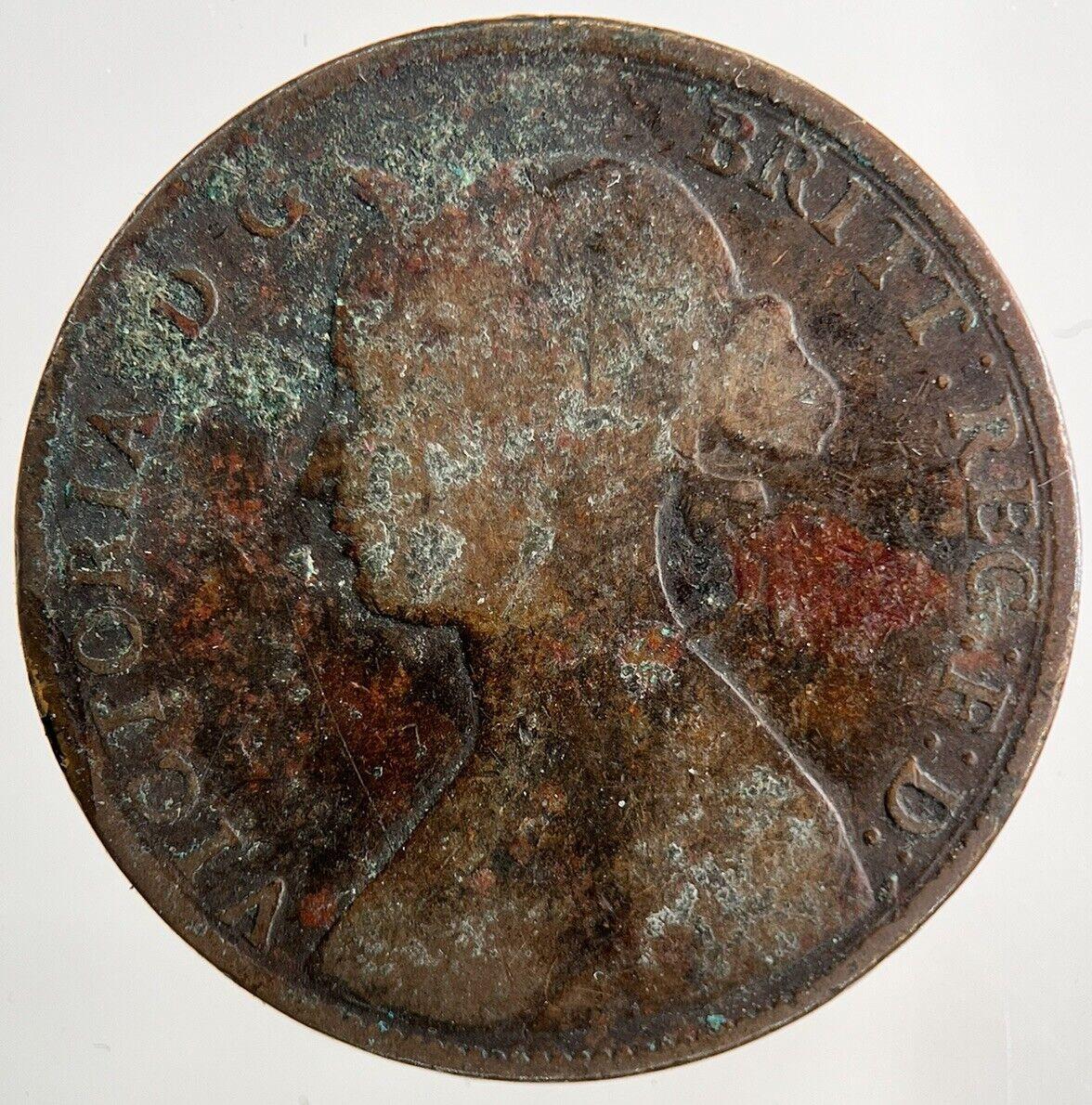 1861 Victoria Half-Penny Coin | Collectable Grade