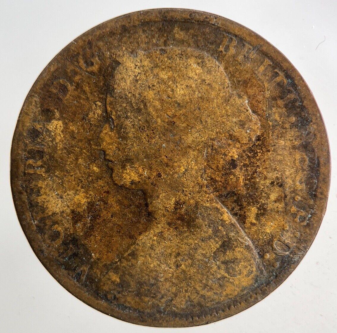 1861 Victoria Half-Penny Coin | Collectable Grade