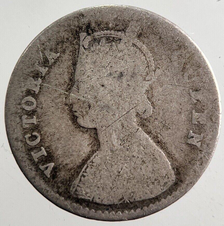 1862 India 2 Annas Silver Coin | Collectable Grade