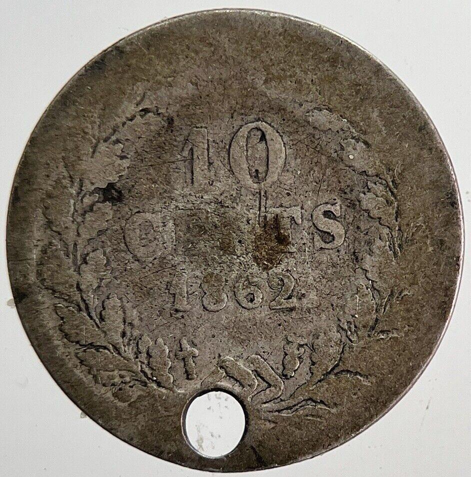 1862 Netherlands 10 Cents Silver Coin | Collectable Grade | a6218