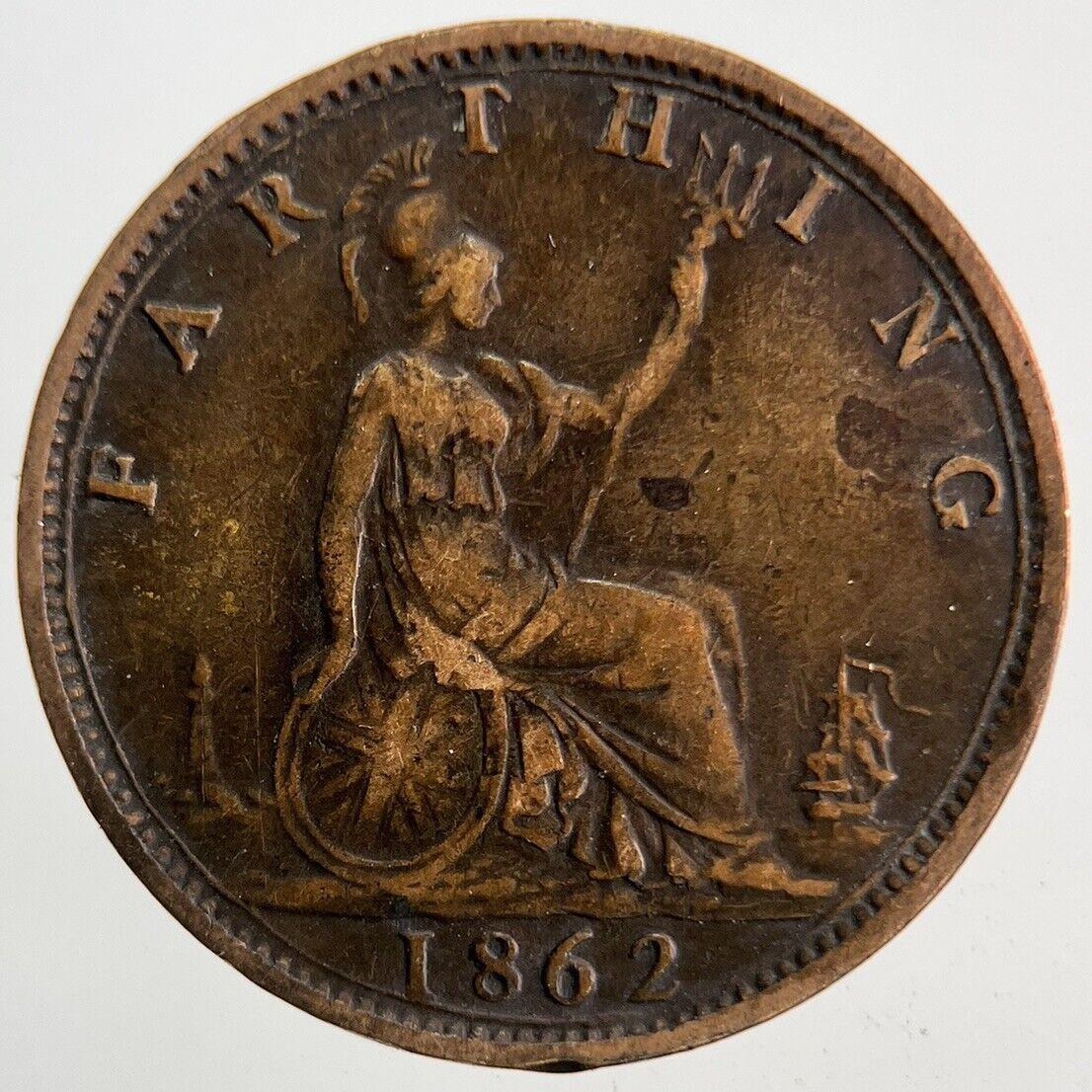 1862 Victoria Farthing Coin | Very High Grade