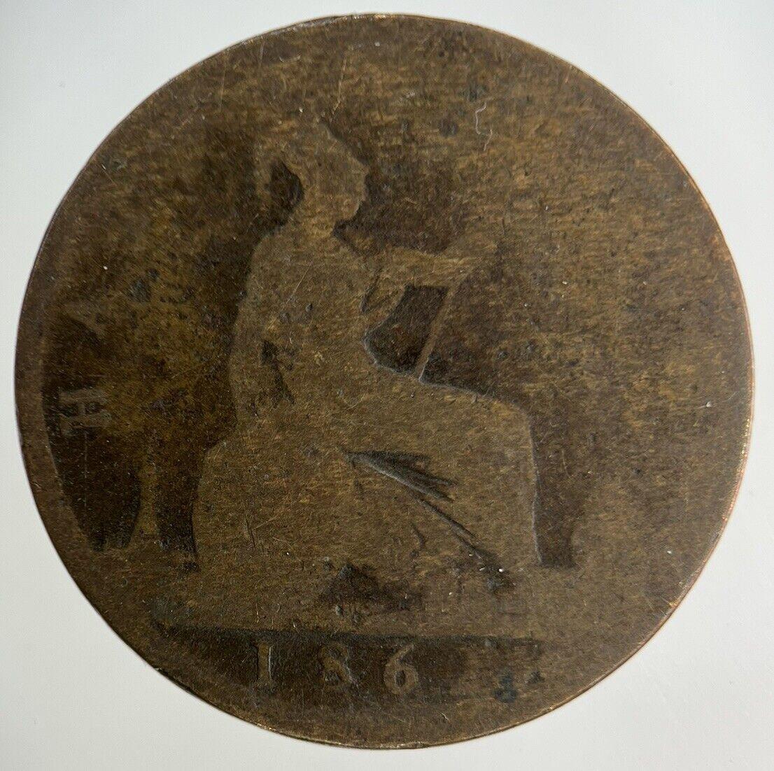 1862 Victoria Half-Penny Coin | Collectable Grade