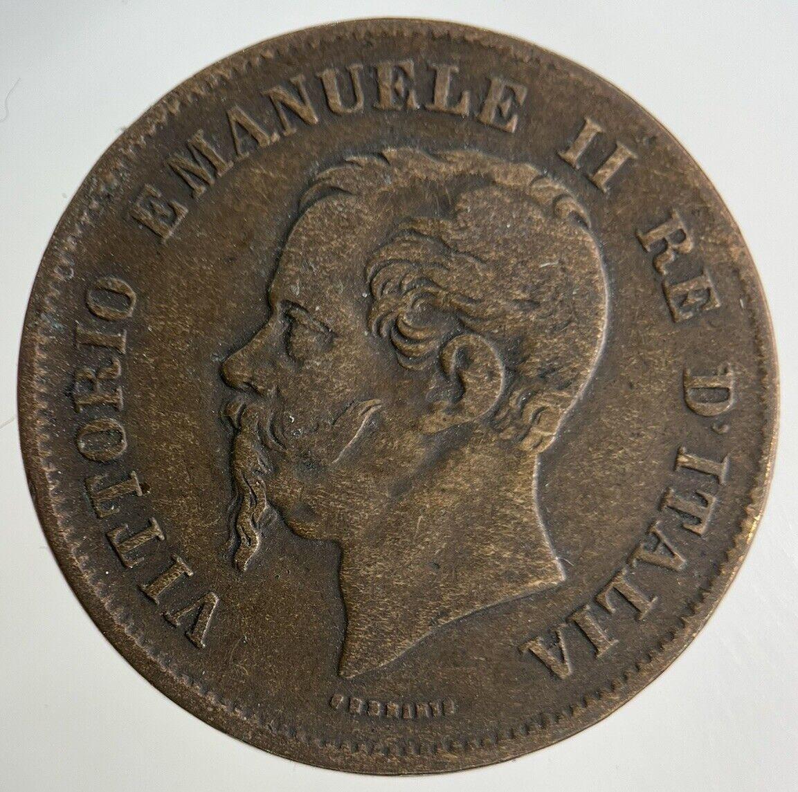 1862 Italy 5 Centesimi Coin | Fine Collectable Grade