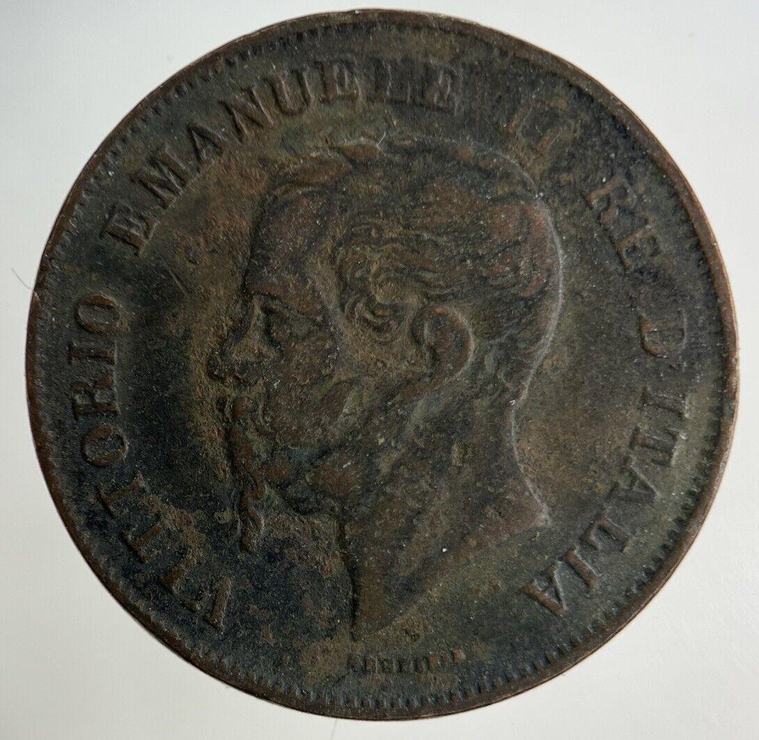 1862 Italy 5 Centesimi Coin | Fine Collectable Grade