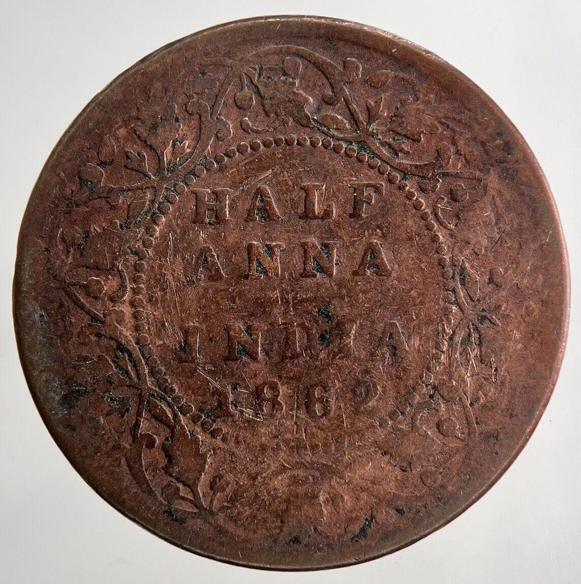 1862 Victoria One Half Anna Coin | Collectable Grade