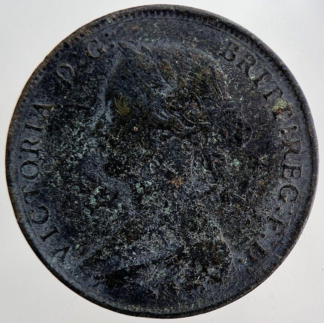 1862 Victoria Half-Penny Coin | Fine Collectable Grade | a6192