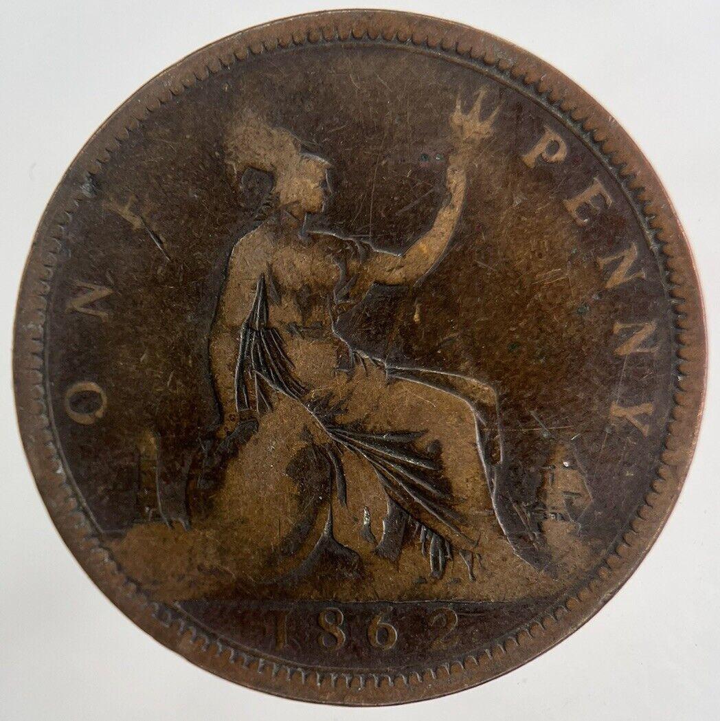 1862 Victoria One Penny Coin | Collectable Grade