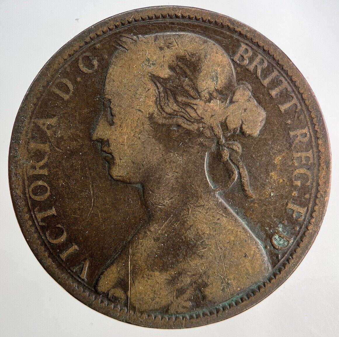 1862 Victoria One Penny Coin | Collectable Grade