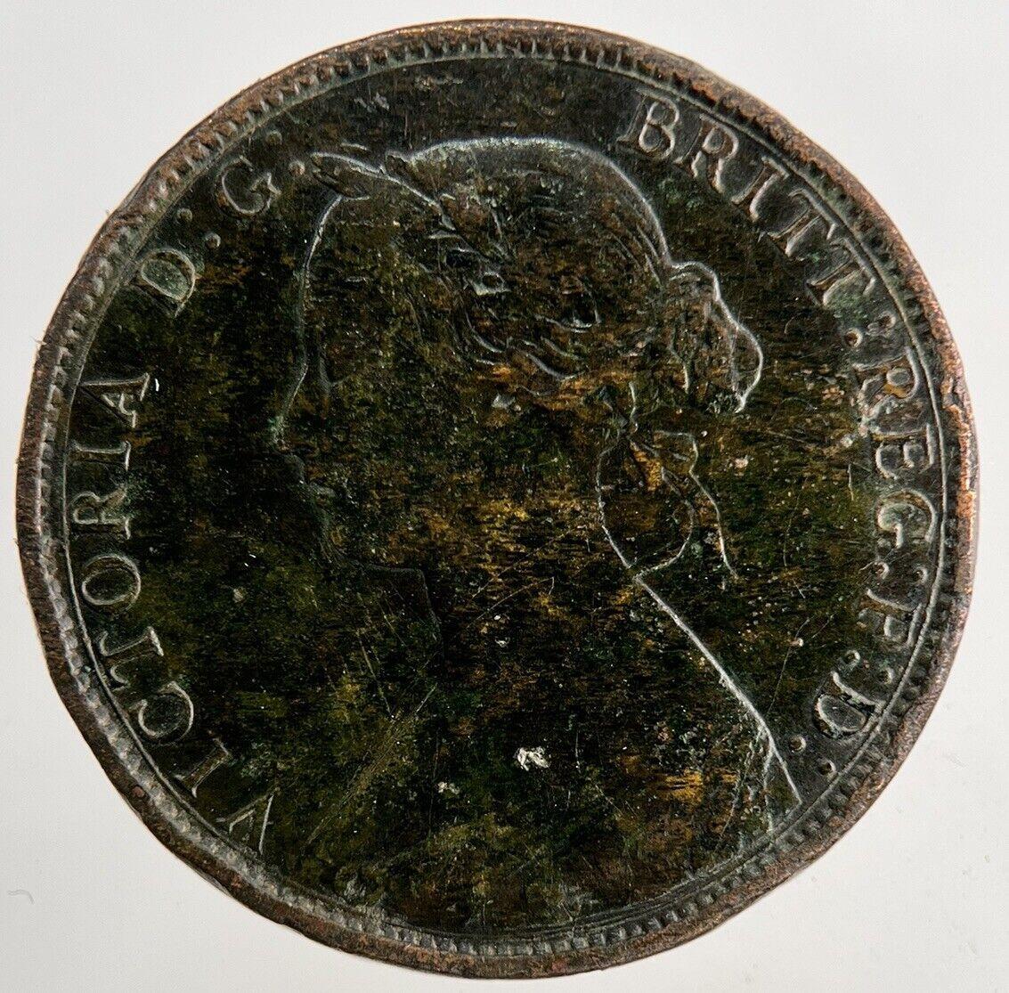 1862 Victoria Half-Penny Coin | Fine Collectable Grade