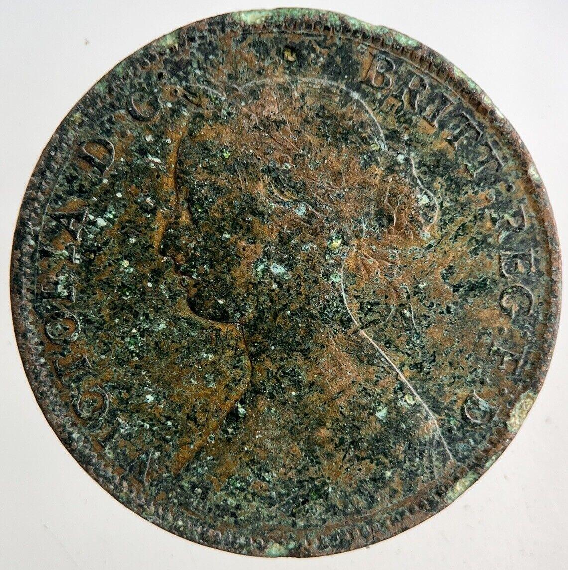 1862 Victoria Half-Penny Coin | Fine Collectable Grade