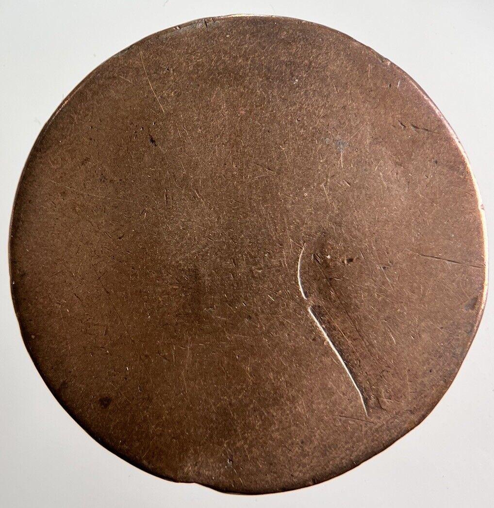 1862 Victoria One Penny Coin | Worn Grade