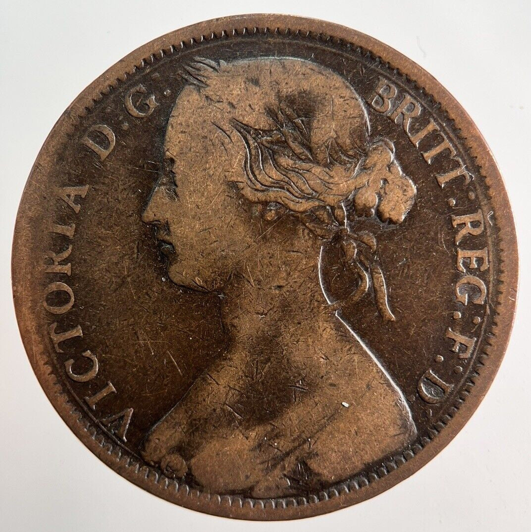 1862 Victoria One Penny Coin | Collectable Grade