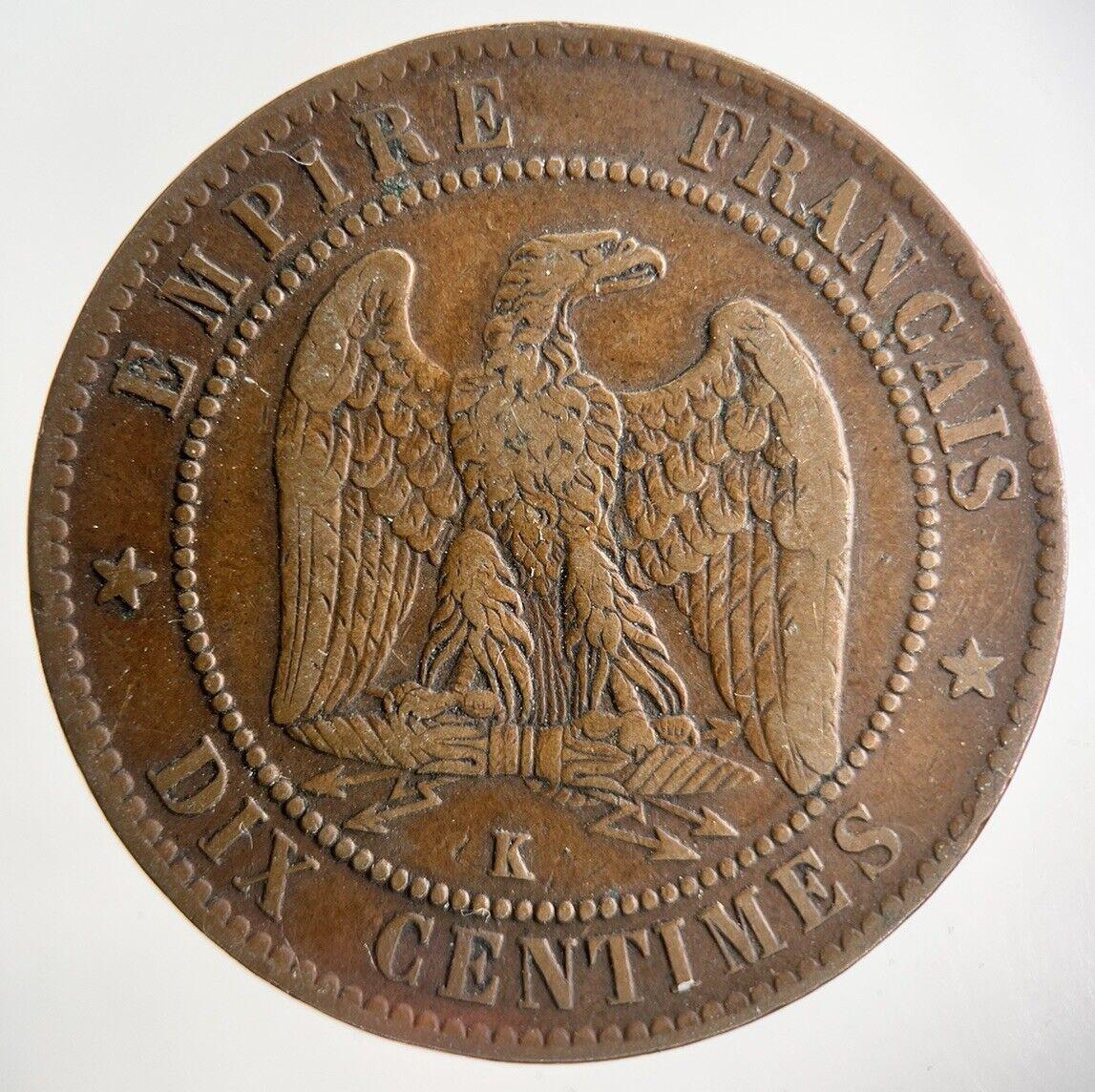 1863 France 10 Centimes Coin | Very High Grade