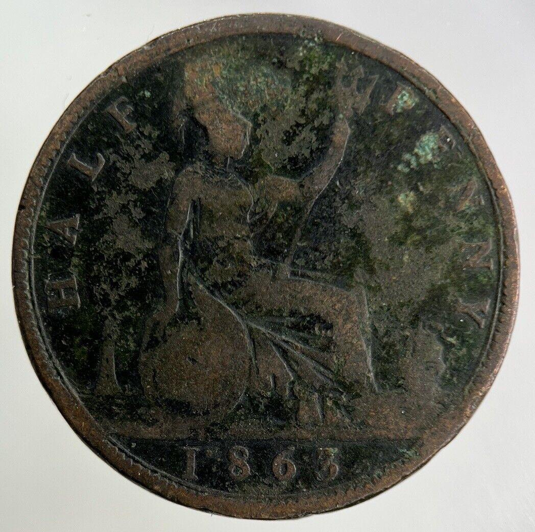 1863 Victoria Half-Penny Coin | Collectable Grade