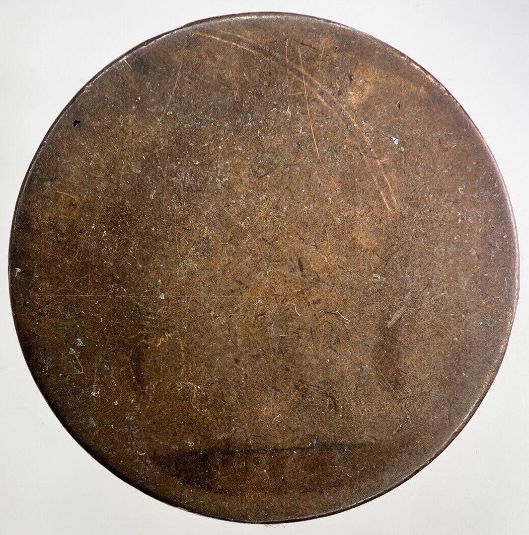 1863 Victoria One Penny Coin | Worn Grade