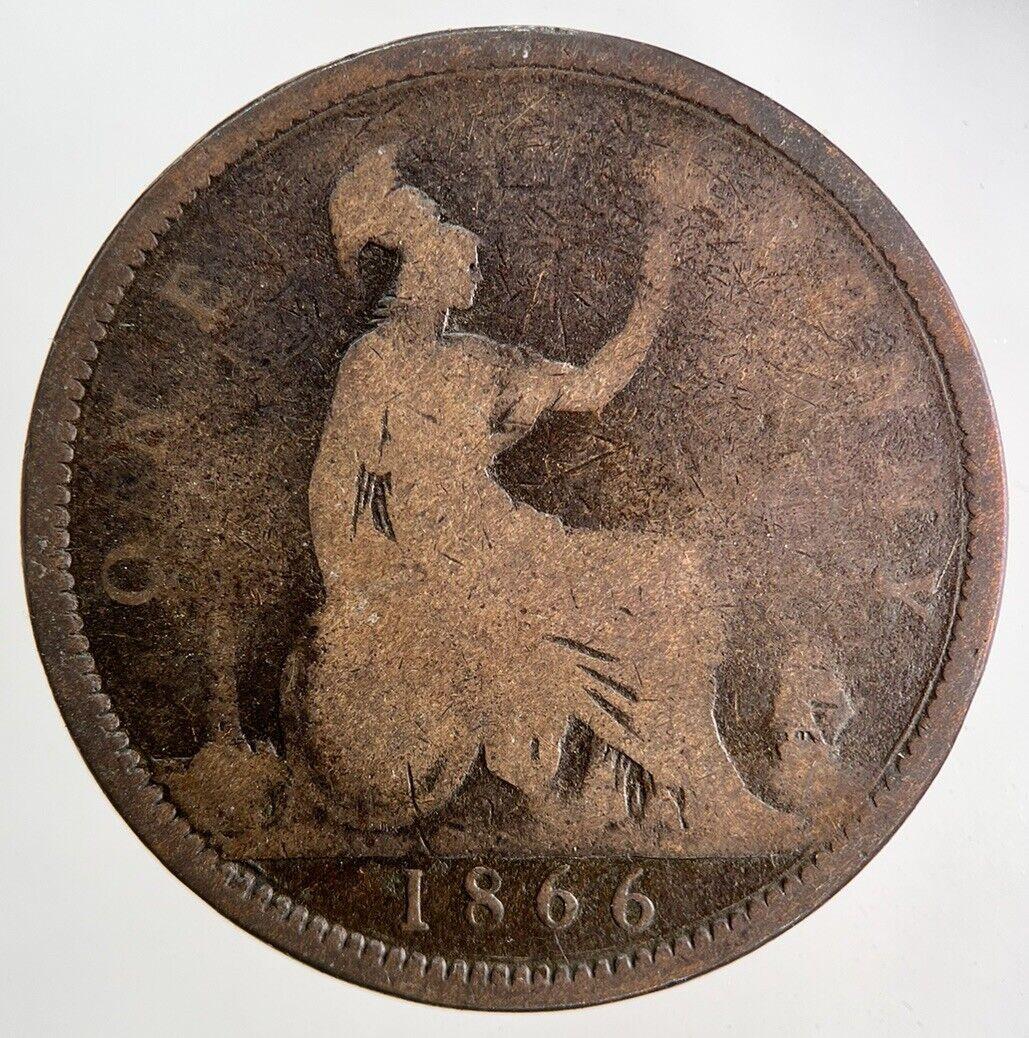 1866 Victoria One Penny Coin | Collectable Grade