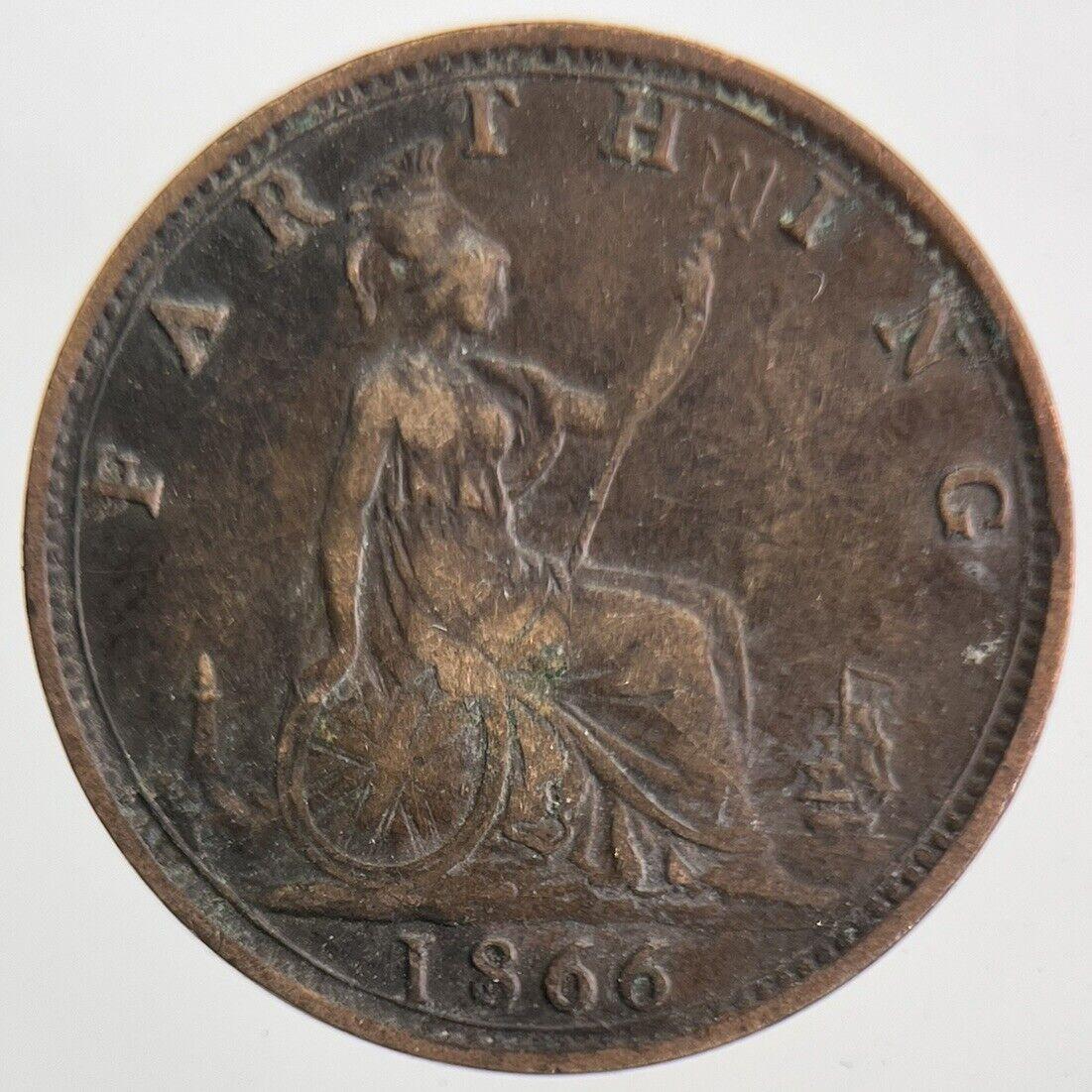1866 Victoria Farthing Coin | Very High Grade