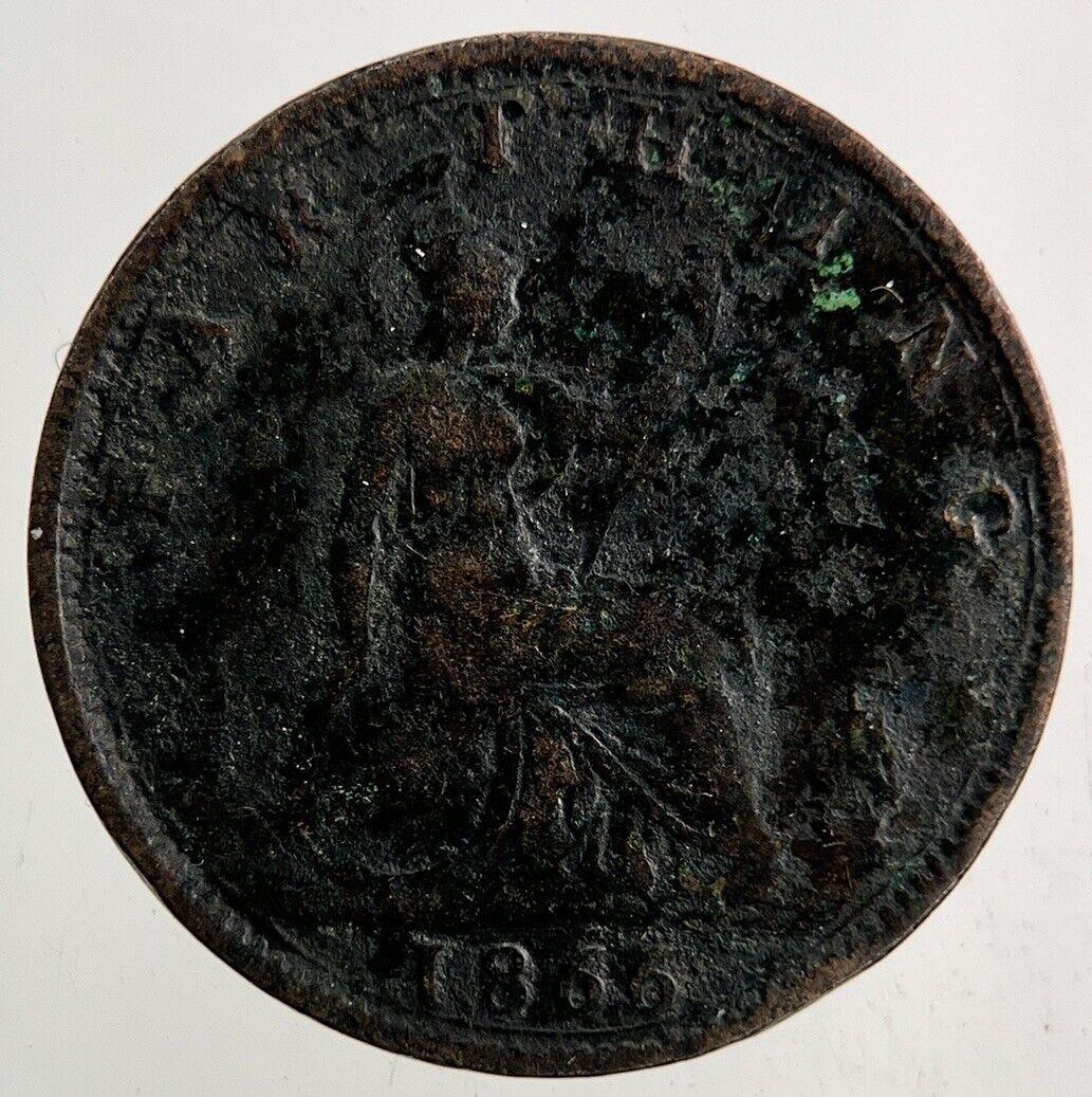 1866 Victoria Farthing Coin | Fine Collectable Grade