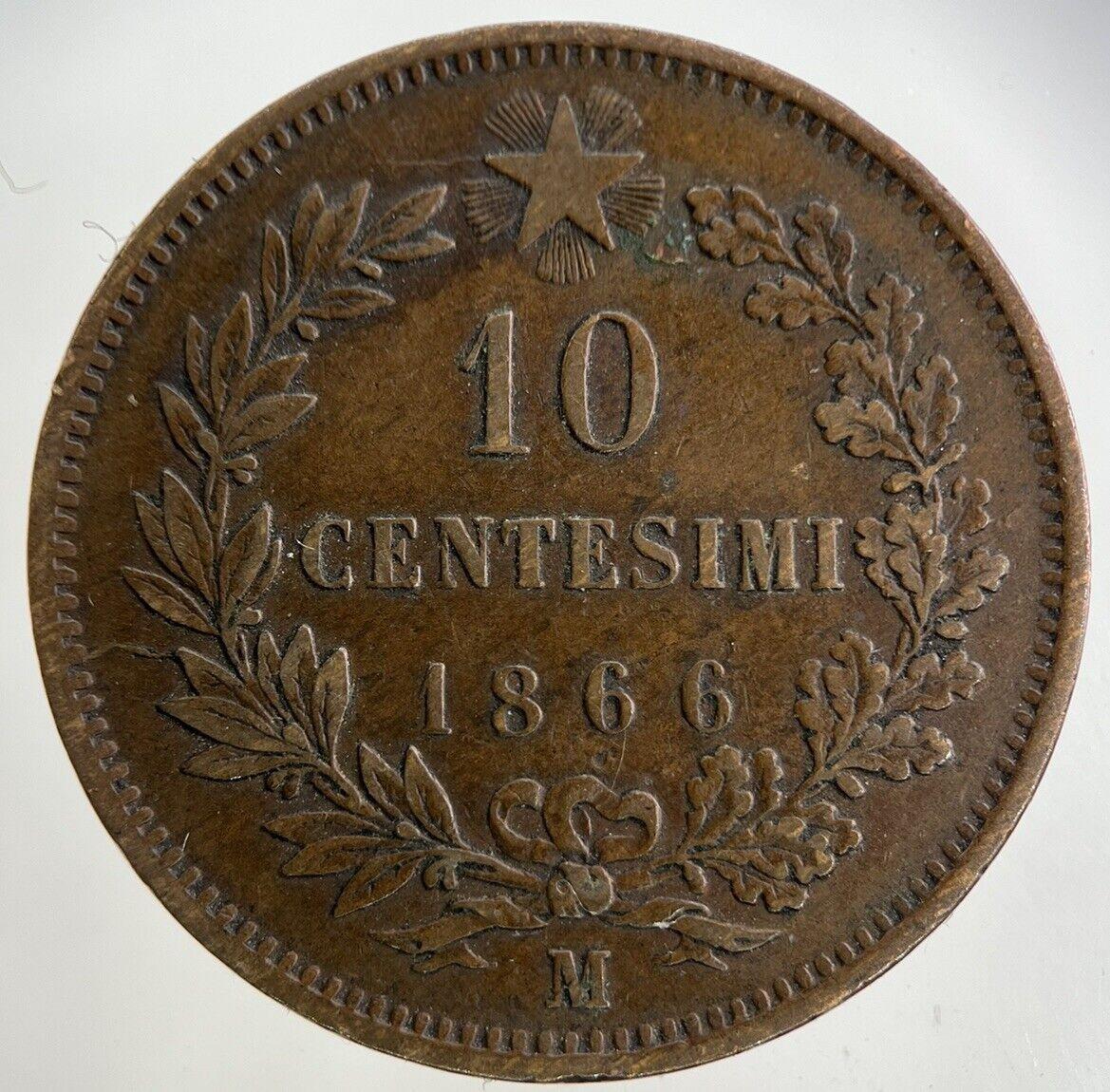1866 Italy 10 Centesimi Coin | Very High Grade