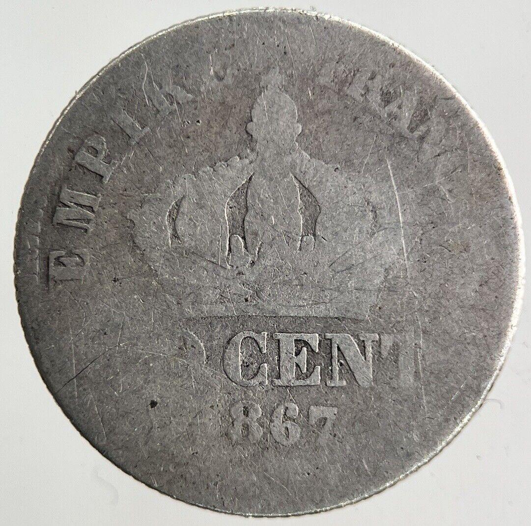 1867 France 50 Centimes Silver Coin | Collectable Grade