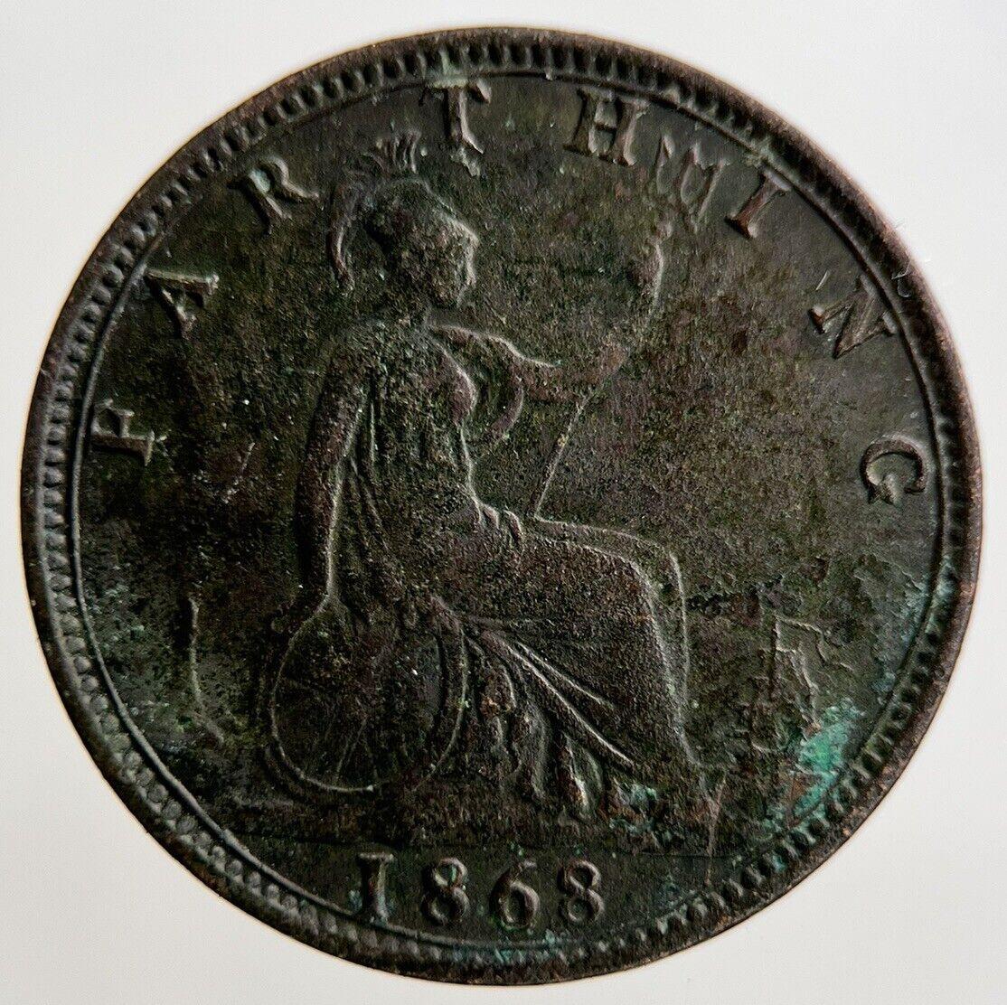 1868 Victoria Farthing Coin | Fine Collectable Grade