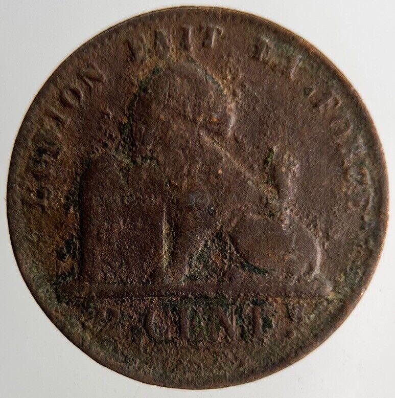 1870 Belgium 2 Cent Coin | Collectable Grade