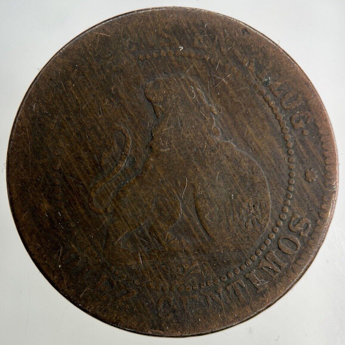 1870 Spain 10 Centimos Coin | Fair Grade