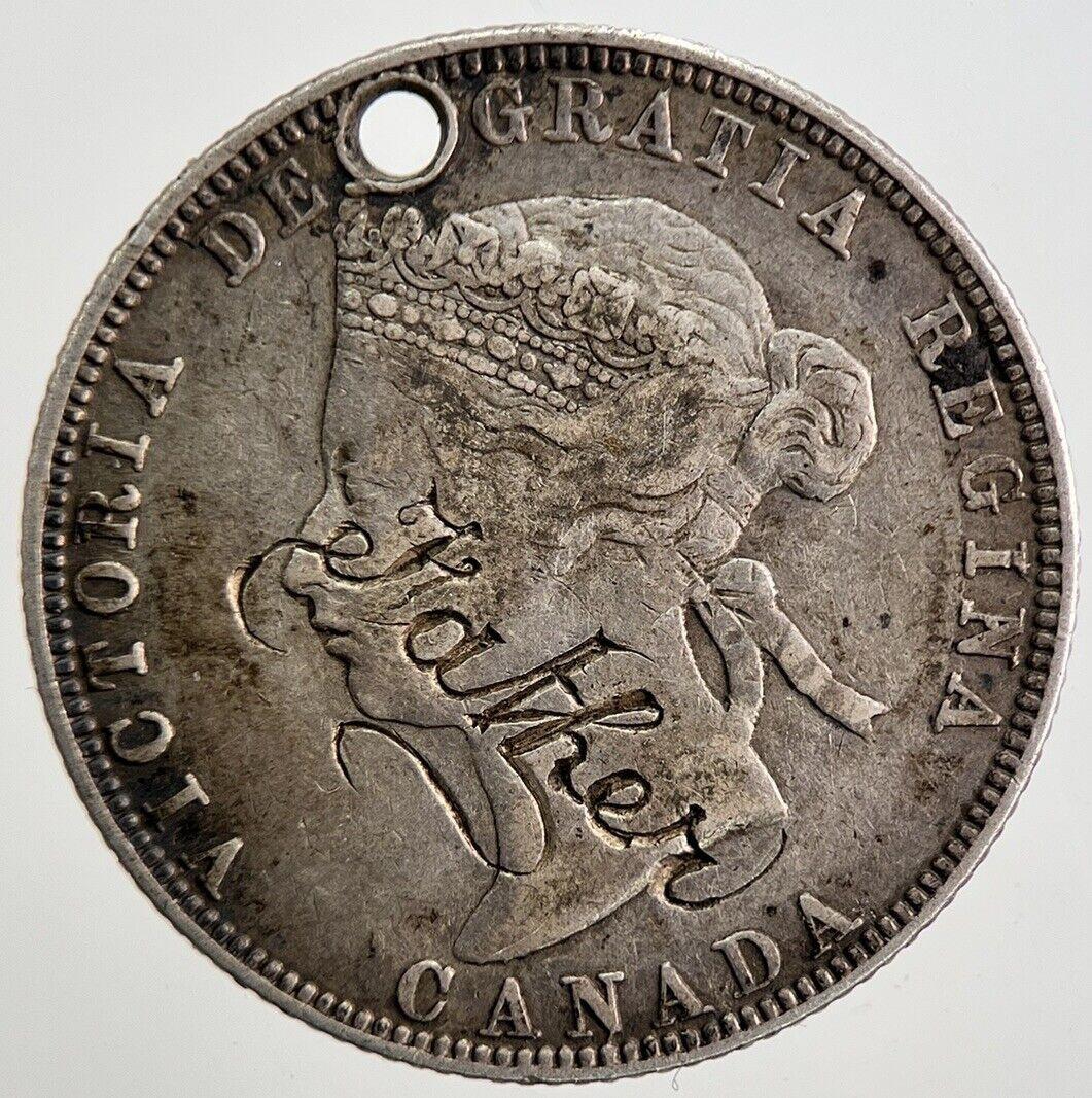 1870 Canada 25 Cents Silver Coin | Very High Grade | a5084