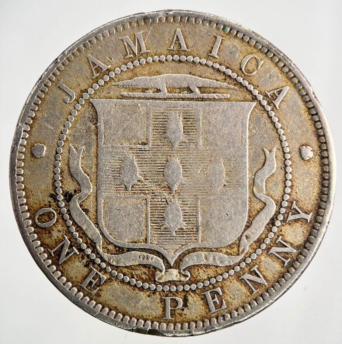 1871 Jamaica One Penny Coin | Fine Collectable Grade