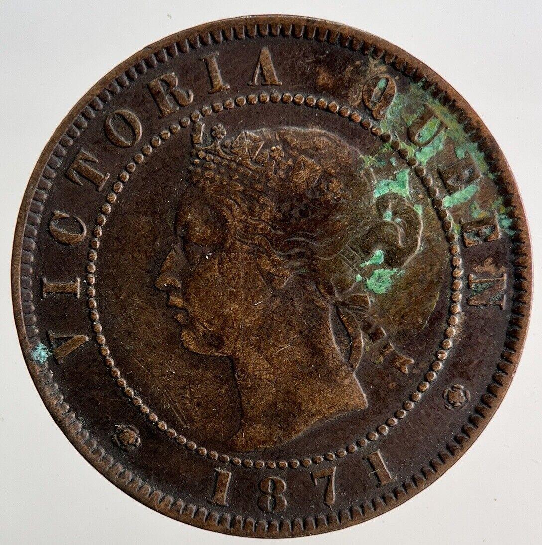 1871 Canada Prince Edward Island One 1 Cent Coin | Fine Collectable Grade