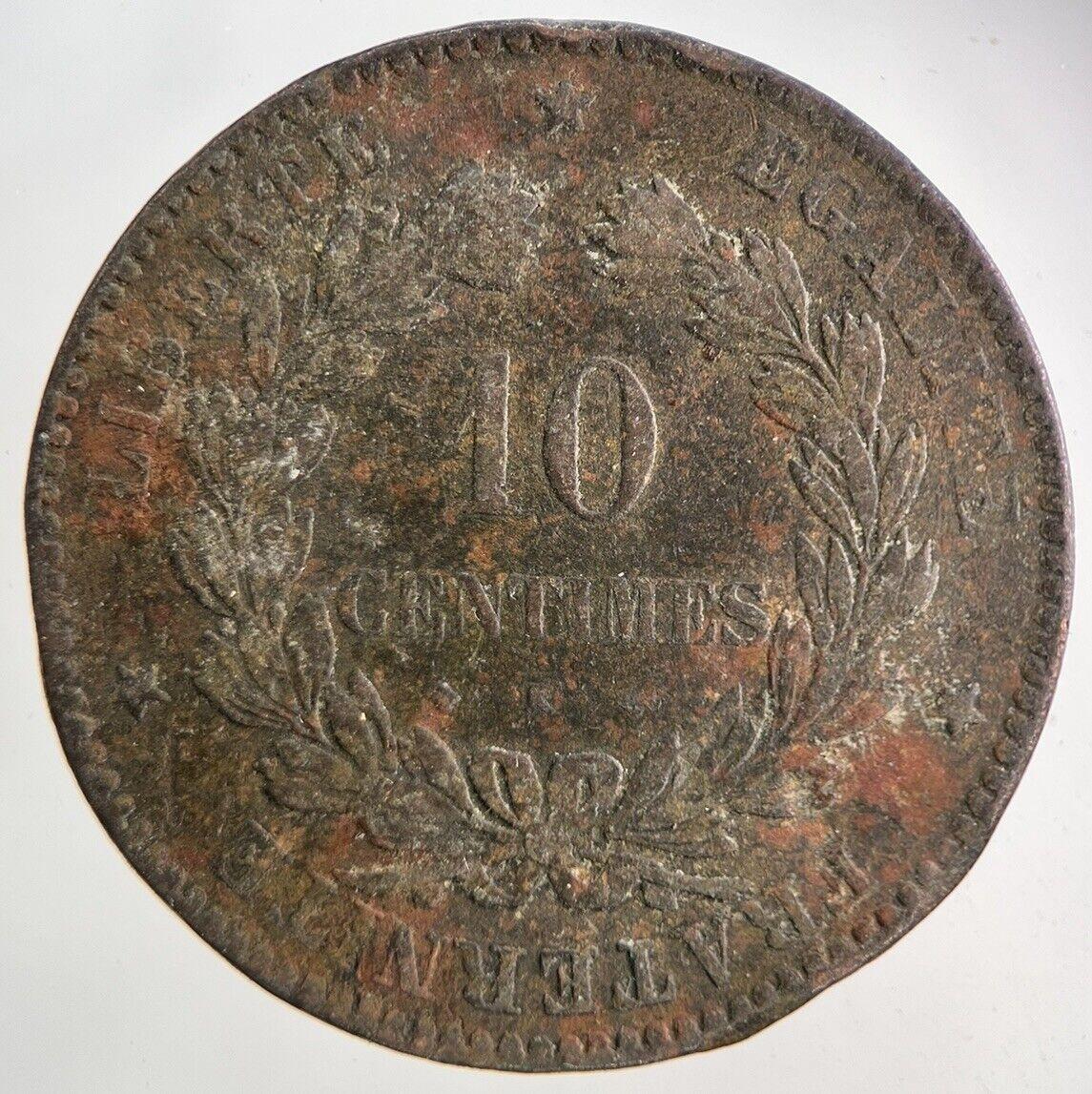 1872 France 10 Centimes Coin | Collectable Grade