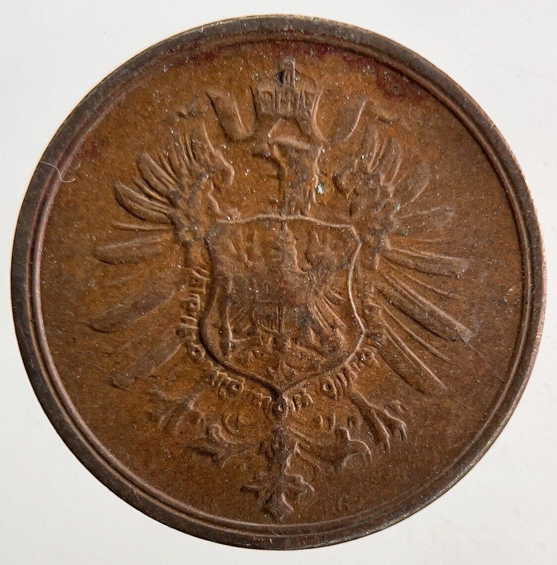 1874 Germany 2 Pfennig Coin | Fine Collectable Grade