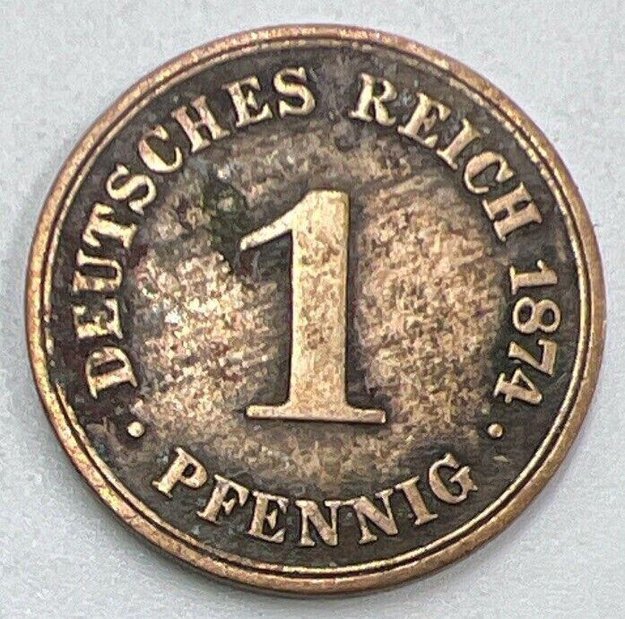 1874 Germany 1 Pfennig Coin | Collectable Grade | a1481
