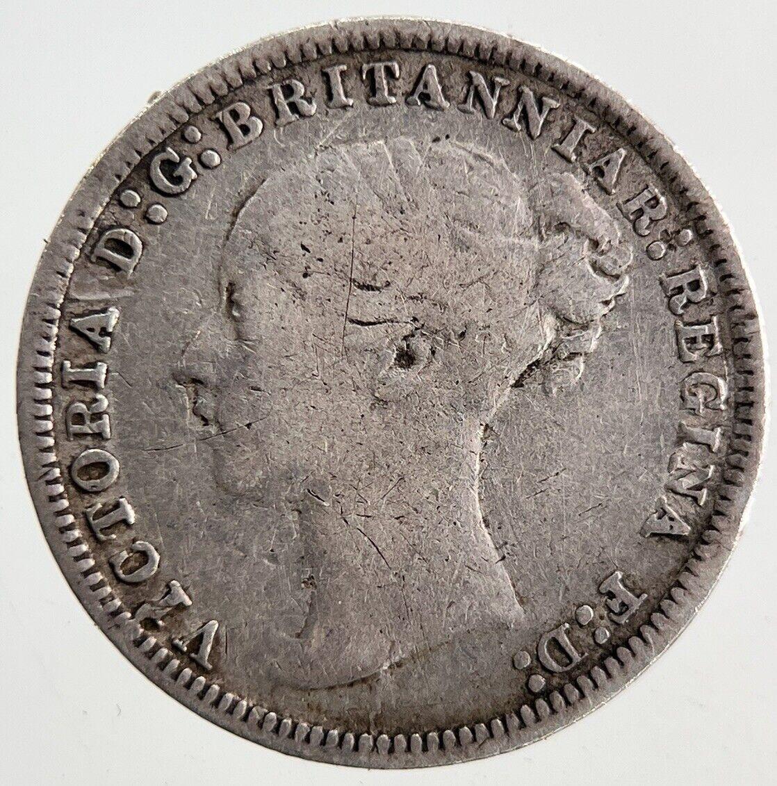 1874 Victoria Silver Threepence Coin | Fine Collectable Grade