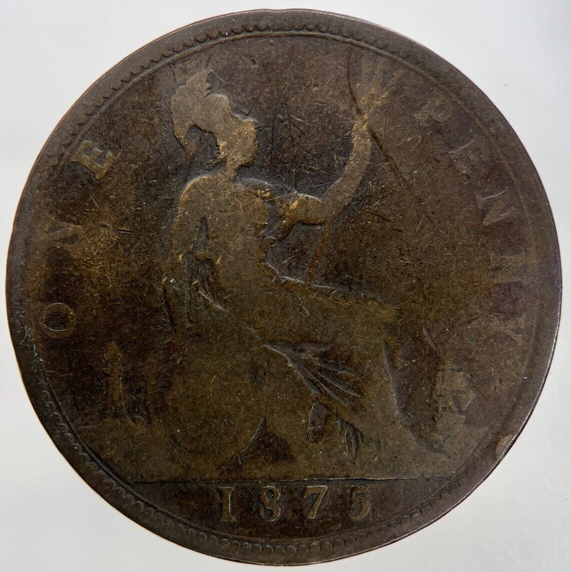 1875 Victoria One Penny Coin | Collectable Grade