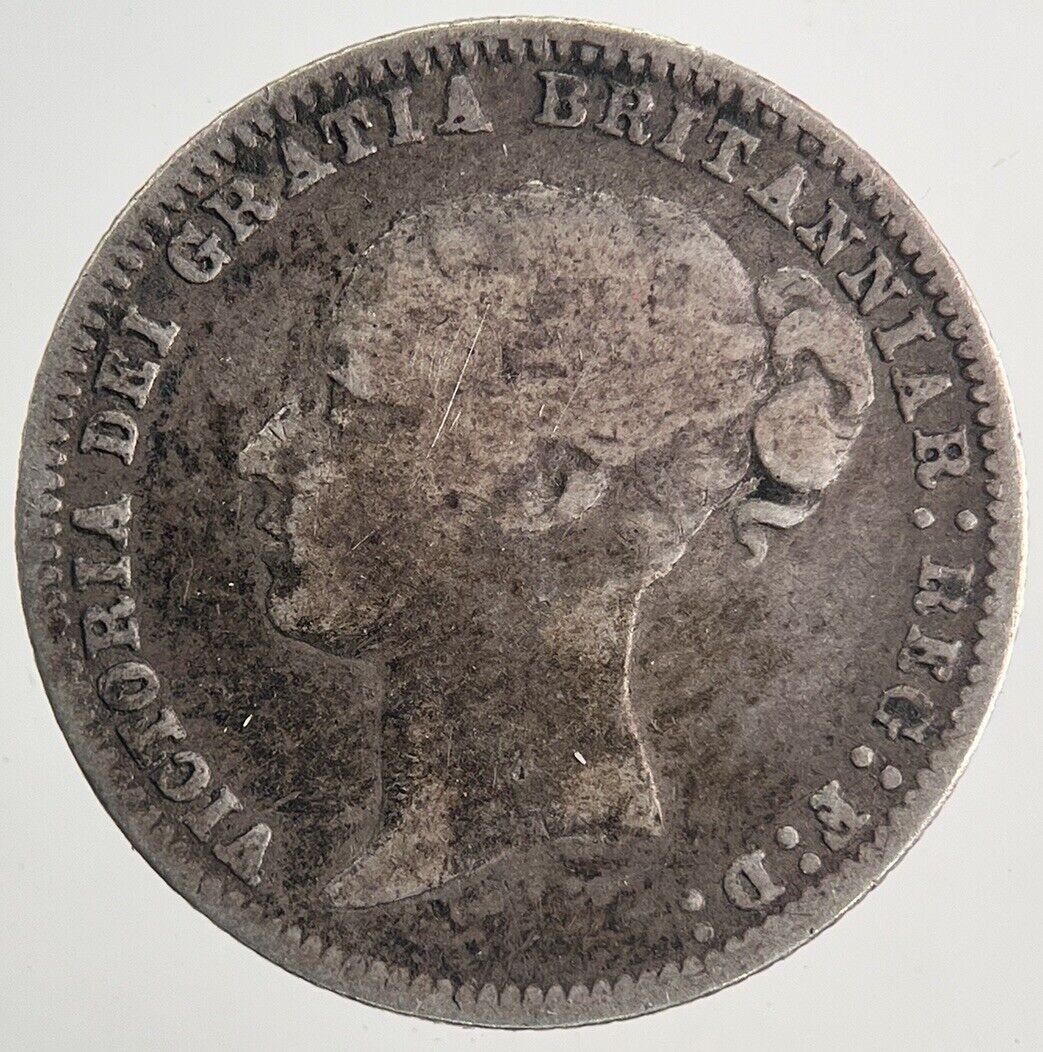 1877 Victoria Sixpence Silver Coin | Fine Collectable Grade | a9963