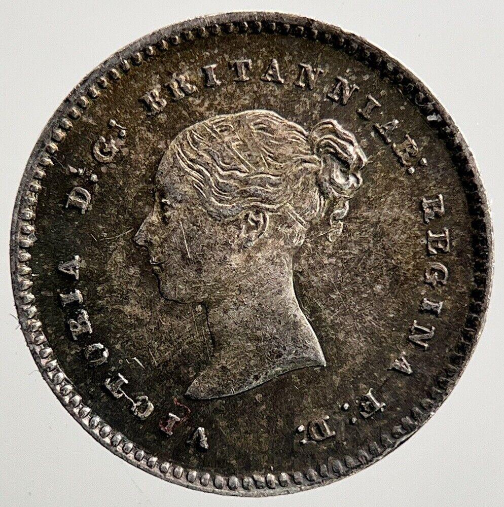 1877 Victoria Maundy Two-Pence Silver Coin | Very High Grade | a2424