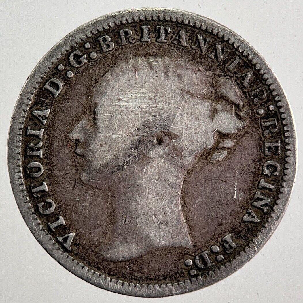 1877 Victoria Threepence Silver Coin | Fine Collectable Grade
