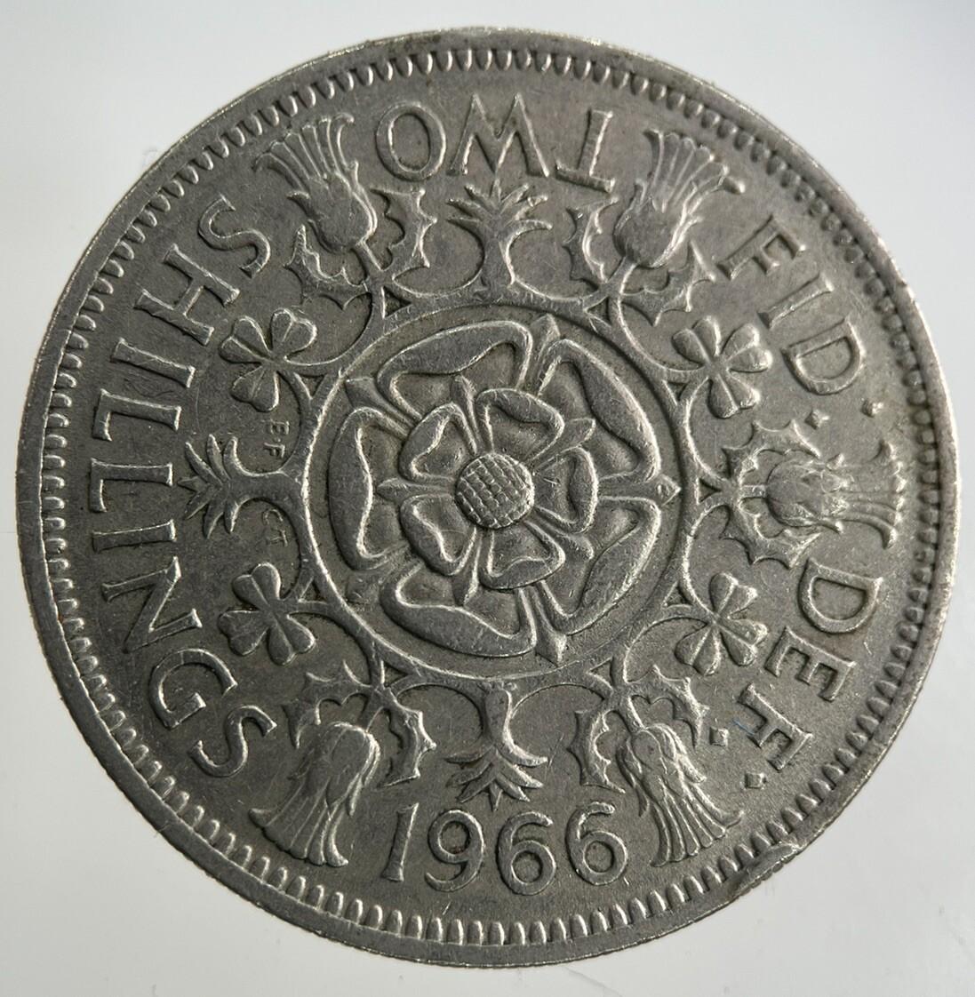 1966 Elizabeth II 2nd Florin Coin | Fine Collectable Grade