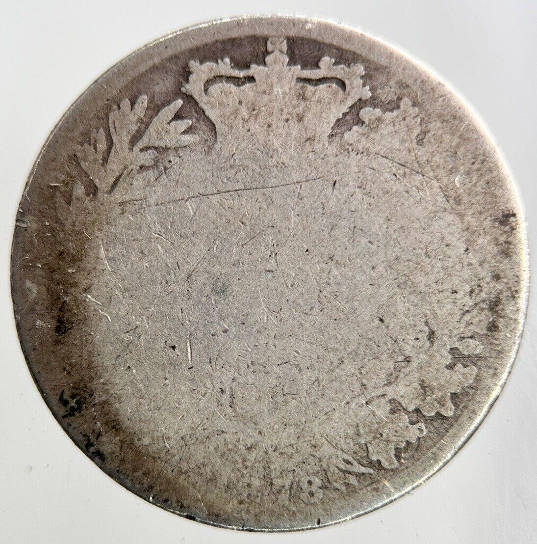 1878 Victoria Shilling Silver Coin | Fair Grade