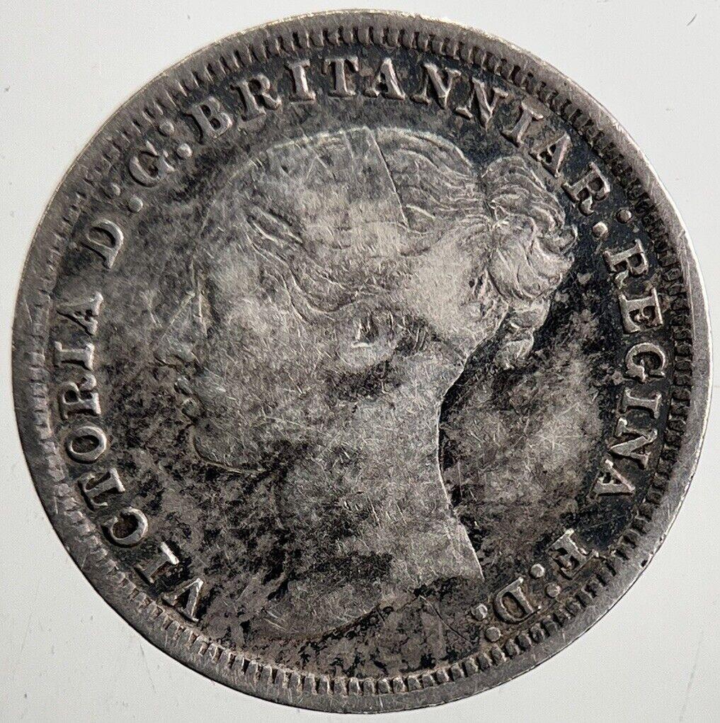 1879 Victoria Threepence Silver Coin | Fine Collectable Grade | a5401