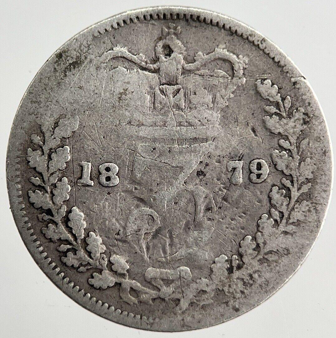 1879 Victoria Threepence Silver Coin | Collectable Grade | a8186