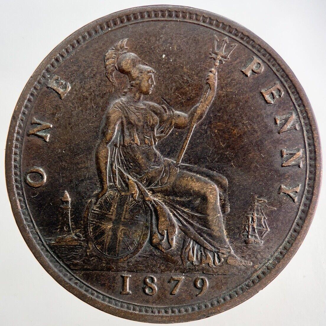 1879 Victoria One Penny Coin | Very High Grade