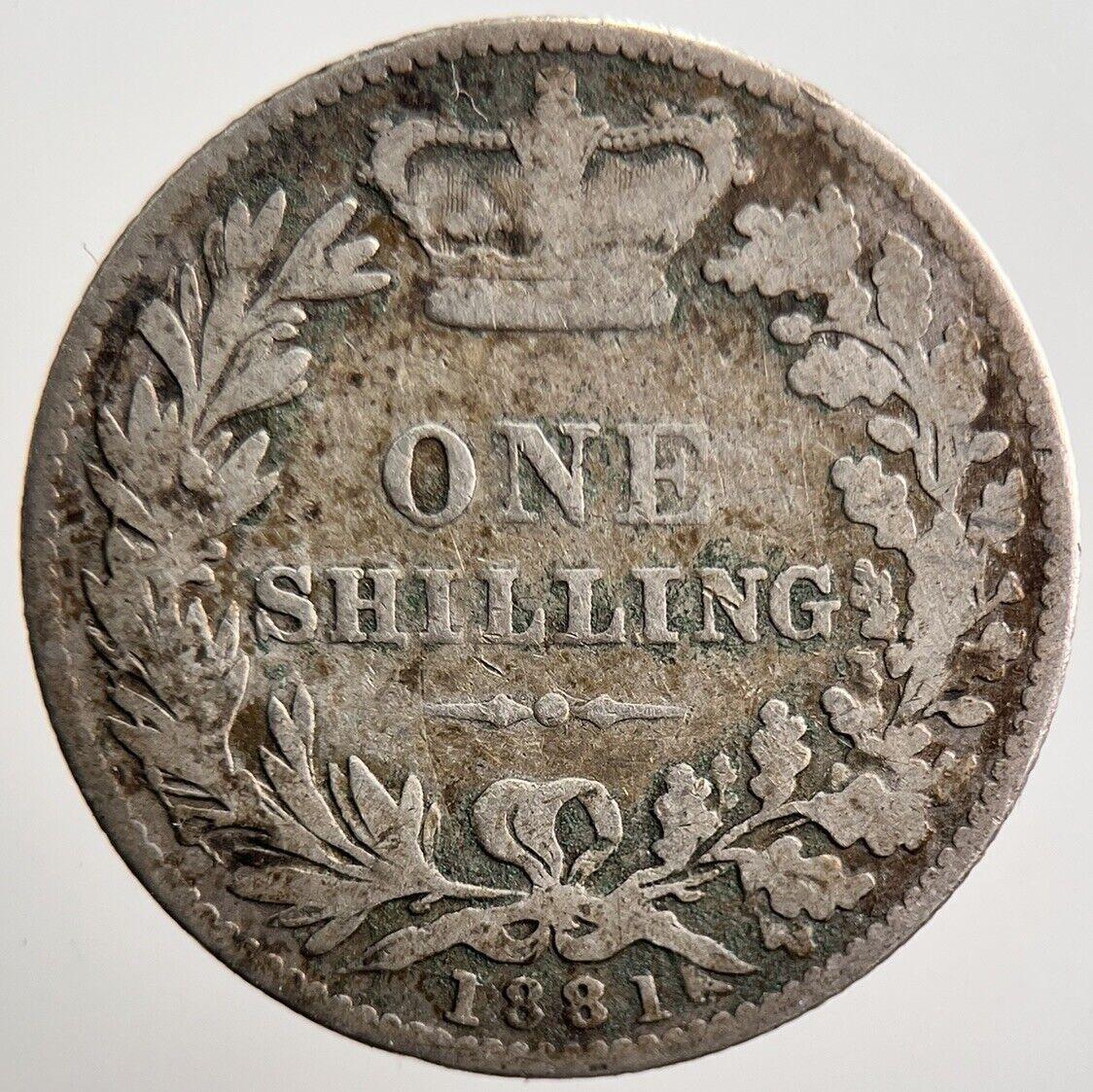 1881 Victoria Shilling Silver Coin | Collectable Grade | a3533
